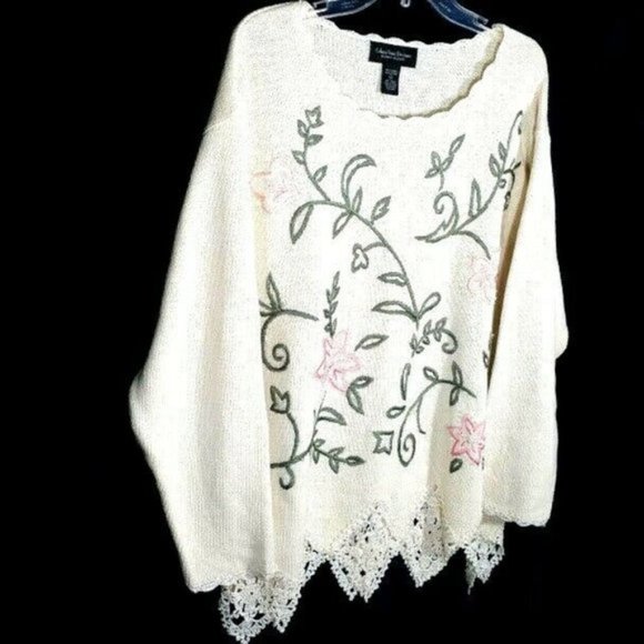 Celina Yang Designs knitwear Ramie sweater top - Picture 1 of 8